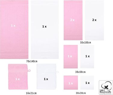 Набір рушників Betz Palermo 12 шт. 100% бавовна (петроль/сірий)