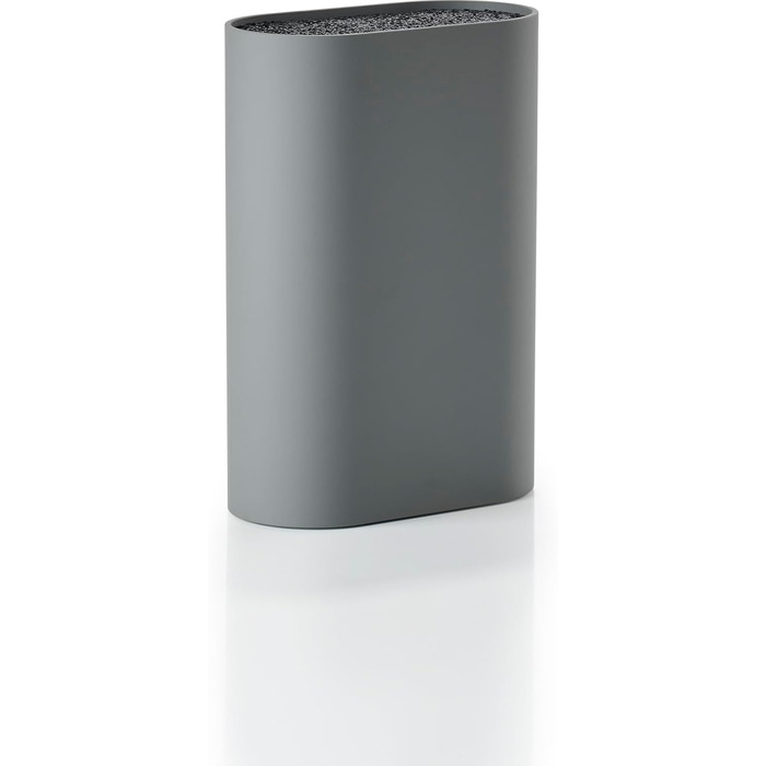 Zone Denmark Singles Knife Block without Knife, Knife Block, Knife Holder, Knife Stand, Storage for all Knives, 17 x 9 cm, Height 24 cm, Cool Grey (Grey)