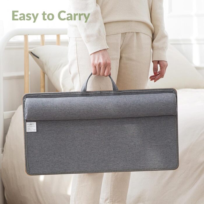 Підставка для ноутбука на колінах, Laptoptisch для дому, офісу, ліжка, дивану – дерев'яний дизайн, розмір L (30.5 x 57 x 4.5 см)