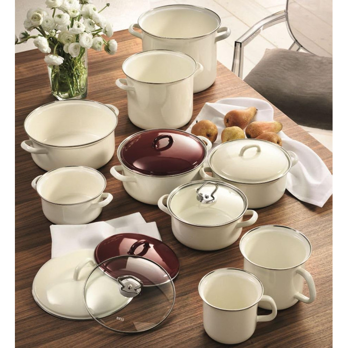 Сито кухонне Riess CLASSIC-WEISS 16 см, емальоване, біле