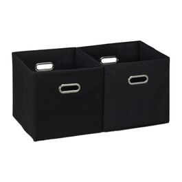 Relaxdays Fabric Storage Boxes, 2-Pack