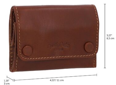 Gusti Tabaktasche Leder - Lutz Vegetable-tanned Ladies and Gentlemen Tobacco Pouch Rotating Pouch Tobacco Bag Fine Cut Pouch Brown Leather