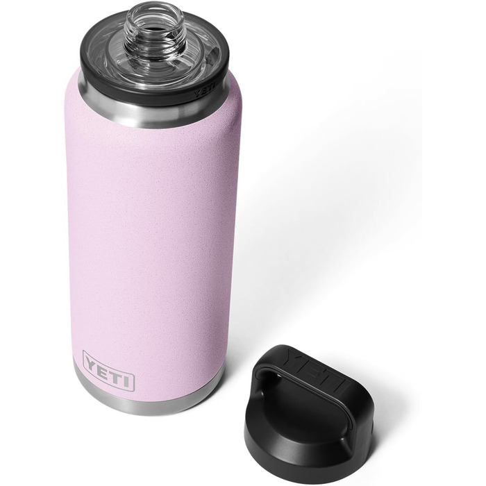 Термос-пляшка YETI Rambler 1 л, вакуумна ізоляція, нержавіюча сталь, герметична кришка з поїльником (Cherry Blossom - Структурована)