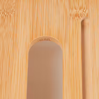 Relaxdays White Towel Box with Bamboo Lid