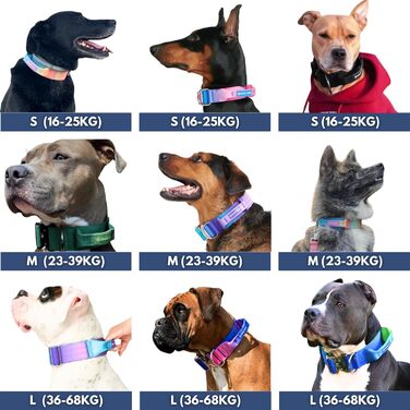 Spark Paws Tactical Dog Collar – Robust, Premium Quality, Thick and Durable for Large and Medium-Sized Dogs - Lime Wave - M, 5cm