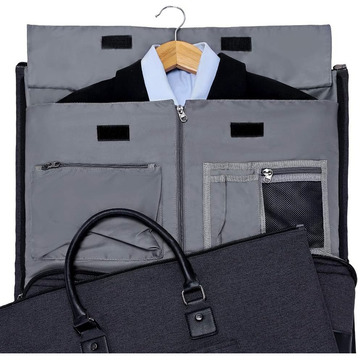 Garment Bag Suit Cover for Men Women, Suit Travel Bag, Clothing Bags Shoe Bag - 2 in 1 Hanging Suitcase Garment Travel Bags, High-Quality Garment Bag for Suit and Dress