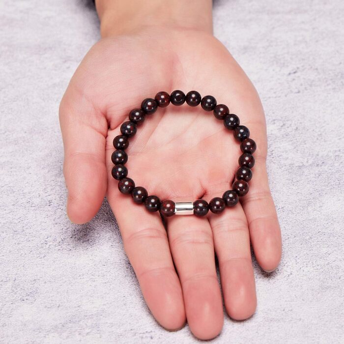 Чоловічий браслет Philip Jones з червоного яшми