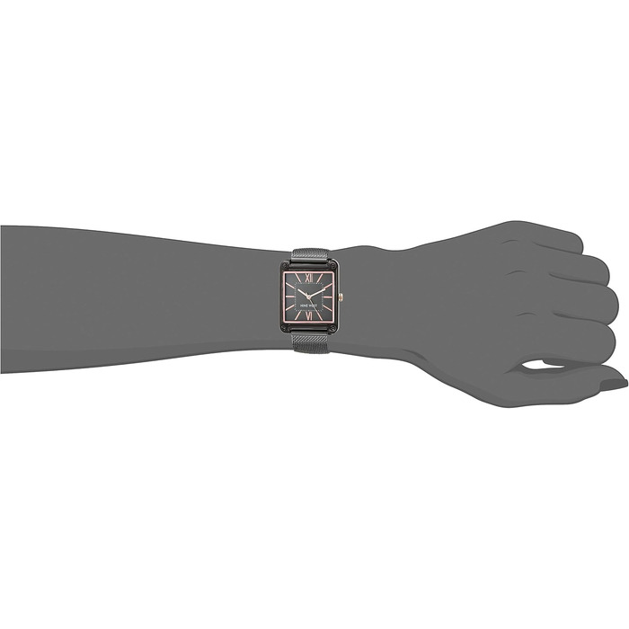 Жіночий годинник Nine West з мілланським плетінням (Gunmetal Grey)