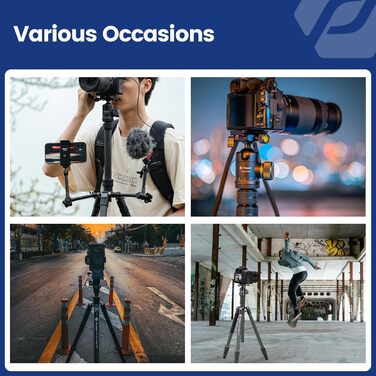 Карбоновий штатив для камери Fotopro 185,4 см, компактний дорожній трипід з кулягою, знімним моноподом, швидким роз'ємом та сумкою, витримує до 10 кг