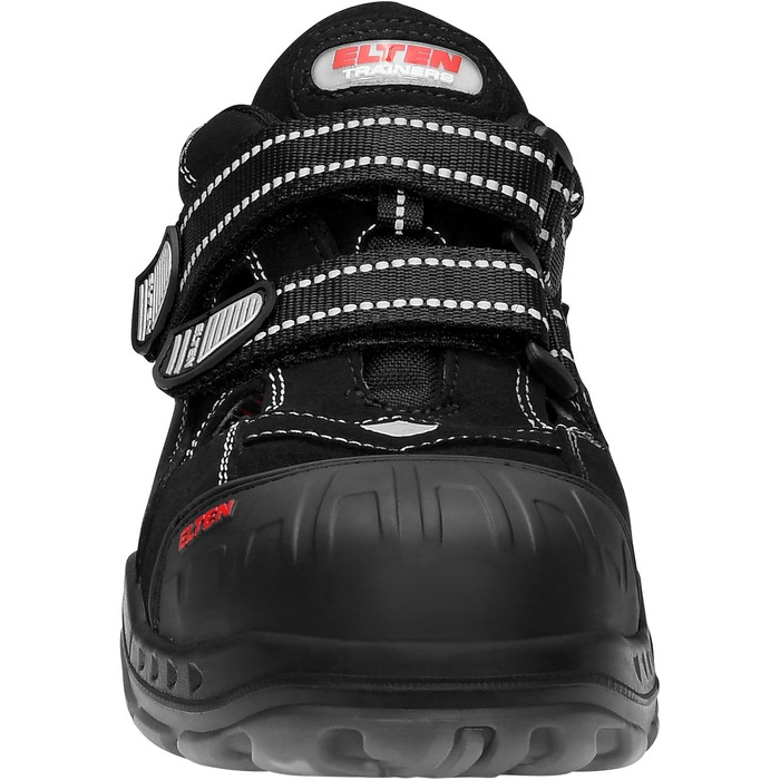 Робочі черевики ELTEN Scott Pro ESD S1PS: текстиль, пластикова капа, легкі, спортивні, чорні, 43 EU