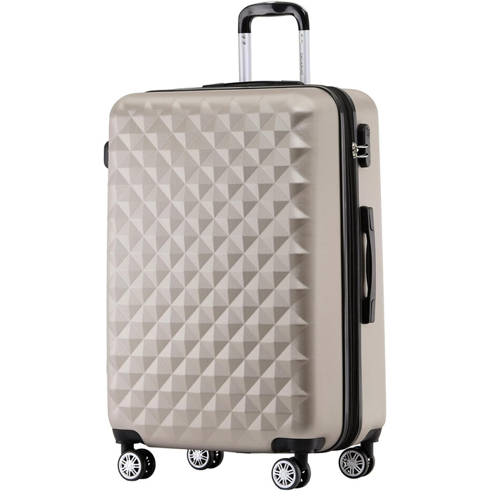 Чемодан BEIBYE Zwillingsrollen 2066 з жорстким корпусом: 15 кольорів, ABS-пластик, кодовий замок, подвійний замок, ексклюзивний інтер'єр, багатофункціональний