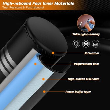 Стенд для боксерського мішка YOLEO, 178 см, чорний - для професійних тренувань