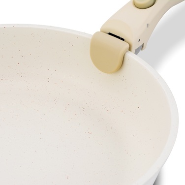 Набір сковорідок зі знімною ручкою Starke Pro Compacti Cream (20/24/28 см), 4 предмети