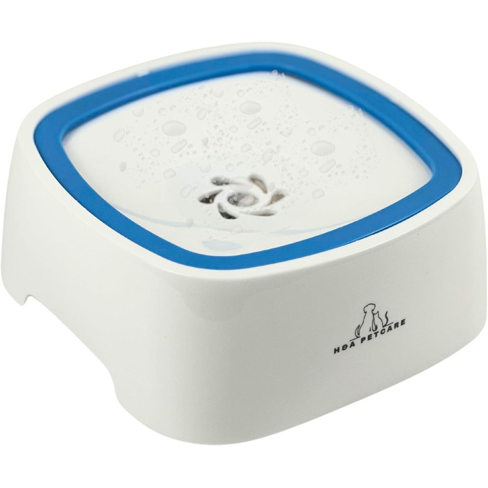 Плаваючий годівниця для води для собак і котів H&A Petcare - без розливання, повільне пиття, блакитний