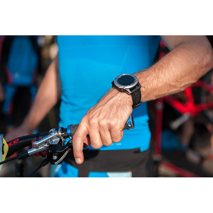 Годинник Garmin Fenix 3 GPS Multisport з навігацією та спортивними функціями (Мінеральне скло, Срібло з титановим браслетом, 1.2 дюйми)