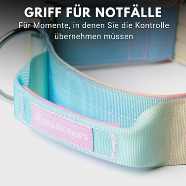 Spark Paws Tactical Dog Collar – Robust, Premium Quality, Thick and Durable for Large and Medium Dogs - M, 5cm (L: 36-68kg [5cm], Pastel Icing)
