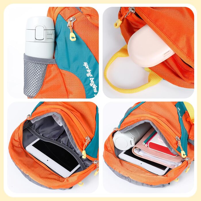 Дитячий рюкзак Cozary Kinder 5L, водонепроникний, для туризму, школи, подорожей та спорту (Помаранчевий)