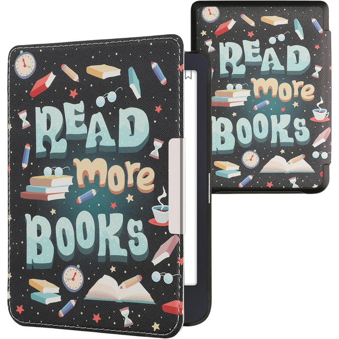 Чохол-книжка kwmobile для Tolino Shine 3 - яскравий чохол для eReader, блакитний, жовтий, зелений