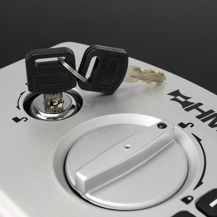 Сейф для документів HMF 1006-02 з електронним замком | 32,5 x 25,5 x 12,5 см | DIN A4 | Чорний