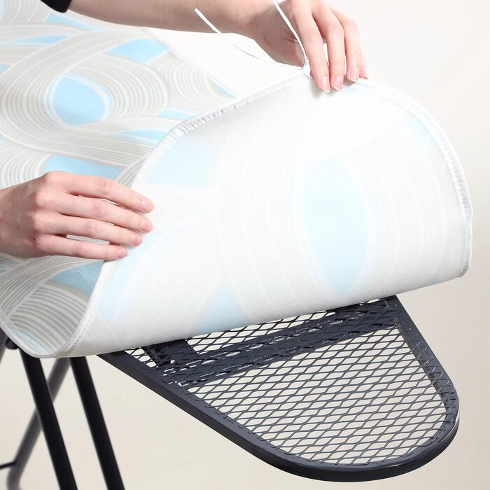 Кришка для прасувальної дошки KADAX з шнурком, практична кришка для прасування, кришка для прасувального столу для парових прасок, регульована замінна кришка для прасувального столу (хвилі S)