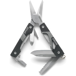 Мультитул Gerber Vise Pocket Tool з плоскогубцями, 10 функцій, з ножицями (8 інструментів), алюміній/нержавіюча сталь, чорний