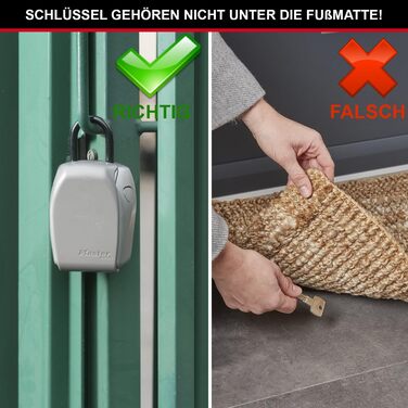 Сейф для ключів Master Lock з додатковою безпекою, зовнішній, 13.2 x 10.5 x 4.6 см, ключовий сейф (на дужці)