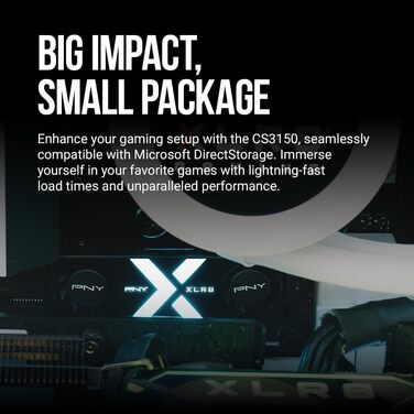 SSD PNY M.2 NVMe 2TB CS3150 з RGB Heatsink - 10300 MB/s