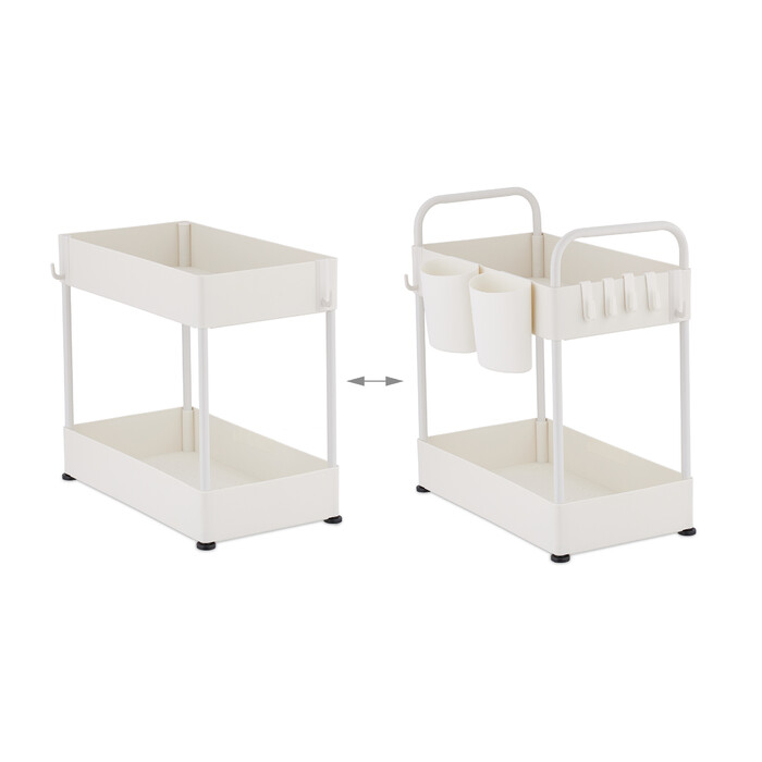 Relaxdays Under Sink Shelf with 2 Shelves
