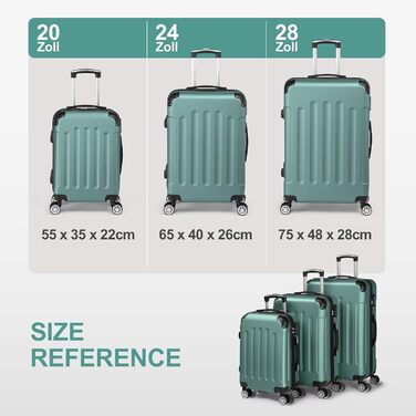 Набір валіз LEADZM 3 шт. з захистом кутів, ABS, телескопічний ручка, ручна поклажа, контрастне кольорове рішення (кремово-білий)