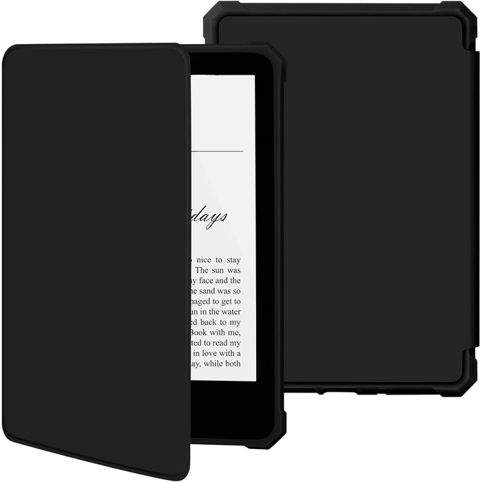 Чохол для Kindle Paperwhite 7' та Kindle Colorsoft Signature Edition (2024/2025), легкий, водонепроникний, з магнітною застібкою (чорний)