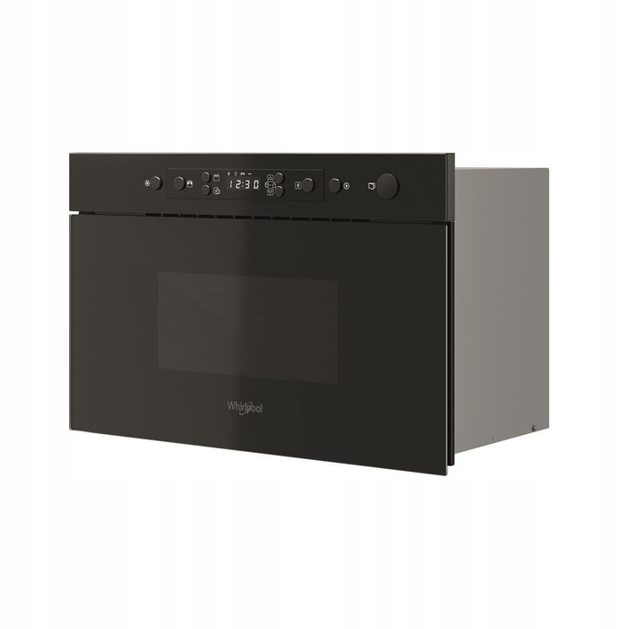 Вбудована мікрохвильова піч Whirlpool MBNA920B, чорна, 750 Вт, 22 л, з грилем
