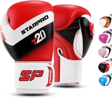 Starpro Kids Boxing Gloves - Children's Boxing Gloves for Small & Delicate Hands, Ages 6-10, Boxing Set (Red, 6oz)