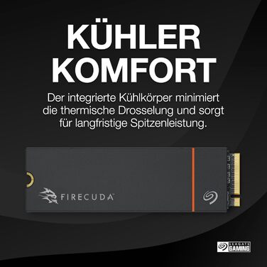 SSD Seagate FireCuda 530R 4TB NVMe Gen4 PCIe 3.0 для PC/PS5, 7400 MB/s, 3D TLC NAND, 5.050TBW, Data Rescue Service
