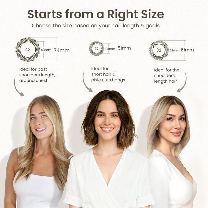 Кругла щітка для волосся AIMIKE з термокерамікою та іонізацією, з щетиною кабана для укладання, створення локонів та блиску (діаметр 2.5 см)