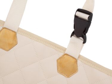 Автоматик для собак та котів у машину: килимок на заднє сидіння, 133 x 45 см, бежевий (штучна шкіра)