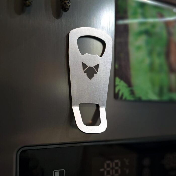 FENNEK Captain Cork | Magnetic Bottle Opener | Perfect for Camping, BBQs, and Spontaneous Parties | Made of Stainless Steel | Made in Germany