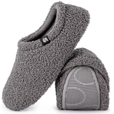 Жіночі фетрові капці VeraCosy з ефектом пам'яті (Memory Foam) та флісовою підкладкою, закрита п'ята, сірі, розмір 38/39 EU