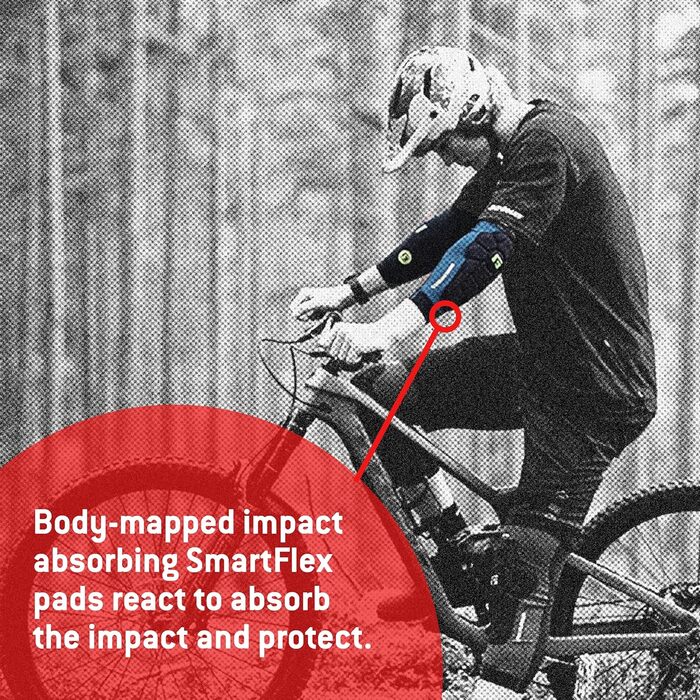 G-Form Pro-Rugged 2 Захисники для ліктів MTB, сині, розмір L, для дорослих, для гірського та мотокрос-байку