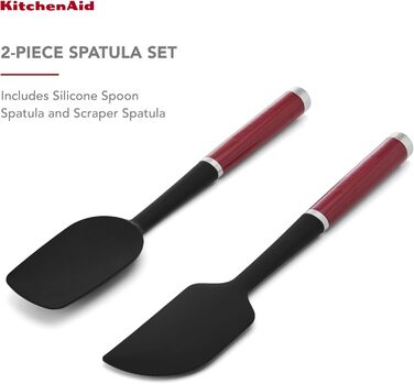 Універсальний набір силіконових лопаток KitchenAid, 2 шт, червоний Empire