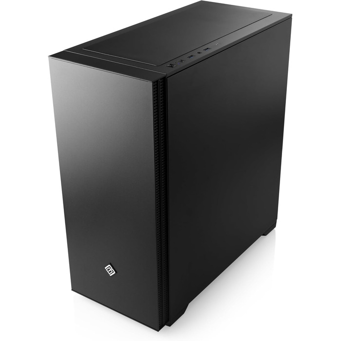 Корпус для ігрового ПК VITRUM PRO - Midi Tower з RGB підсвічуванням, скляна бічна панель, встановлені вентилятори, підтримка ATX, mATX, Mini-ITX, білий, CRONOS II Silent