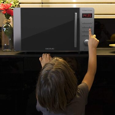 Мікрохвильова піч Cecotec Pro Clean 5110 Inox: 20 л, 700 Вт, гриль 800 Вт, LED, Digital, нержавіюча сталь