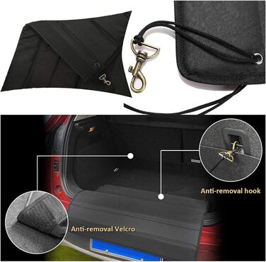 Захист для багажника автомобіля для собак, килимок у багажник, вологостійкий, стійкий до подряпин та розривів, 80x64 см (сірий)