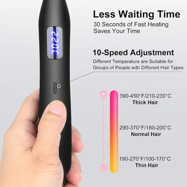 Професійний випрямляч для волосся JAETON Mini Gold - 2 в 1 (130-220°C)