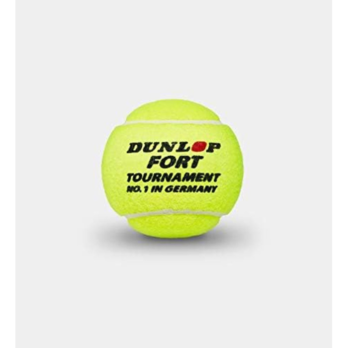 Dunlop Fort Tournament Tennis Balls - 8 Balls (2 Cans) - Yellow - Tournament Grade