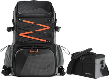 Рюкзак для фотокамери K&F Concept 32L з відділенням для ноутбука та водонепроникною накидкою