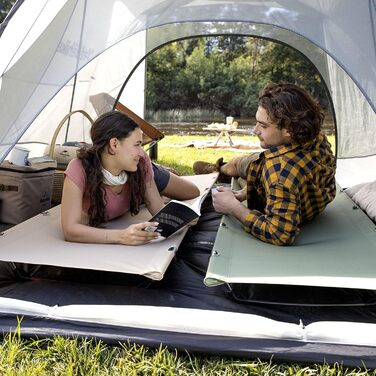 Кемпінгове ліжко Naturehike Ultraleichtes - легке, складане ліжко для кемпінгу та подорожей. Максимальне навантаження 150 кг, колір: зелений