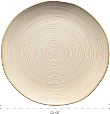 Набір посуду MÄSER Nottingham Vintage для 4 осіб (20 предметів), бежевий, кераміка