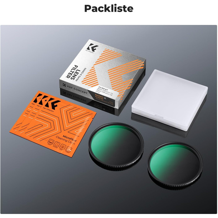 Фільтри K&F Concept Black Mist 1/4 та 1/8, 67mm, Black Promist Filtersets, Nano-Klear (Ефектний фільтр дифузії)