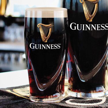 Офіційний набір з 2 склянок Guinness 1/2 Pint з тисненням арфи