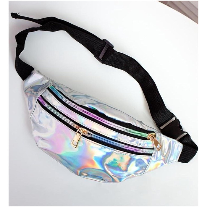 Металева поясна сумка AYNKH з трьома відділеннями, водонепроникна фанні-пак для відпочинку, спорту та подорожей (Unisex)